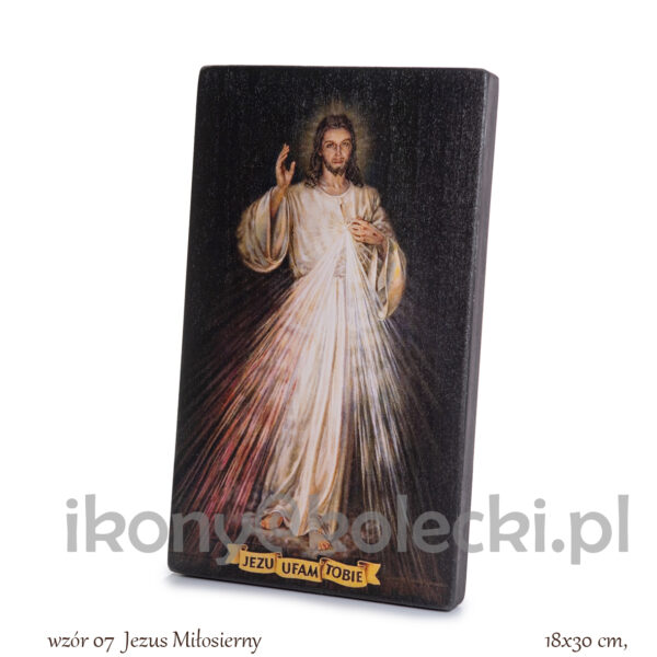 wzór 07 Jezus Miłosierny 18x30cm